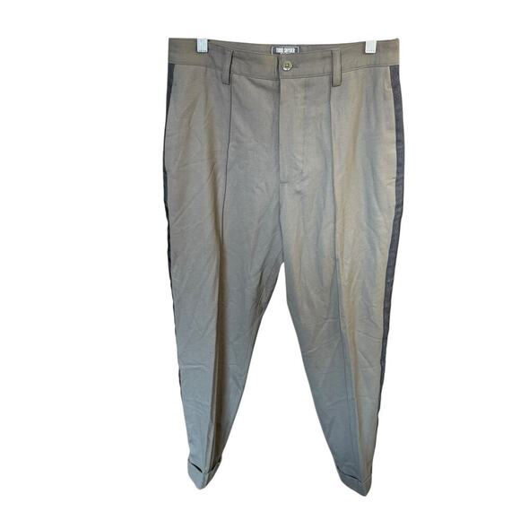Todd Snyder Dress Pants Men's Virgin Wool Side Stripe 28X26 Italian Fabric Gray - Picture 1 of 10